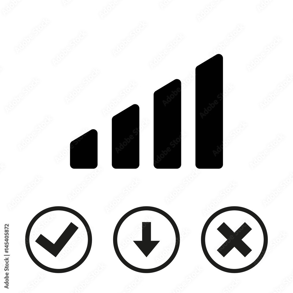 level icon stock vector illustration flat design level icon stock vector illustration flat design