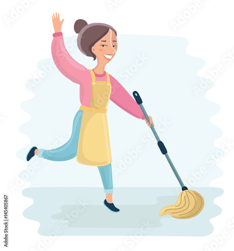 Vector cartoon funny illustration of