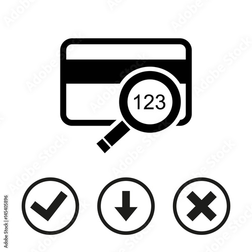 card credit icon stock vector illustration flat design
