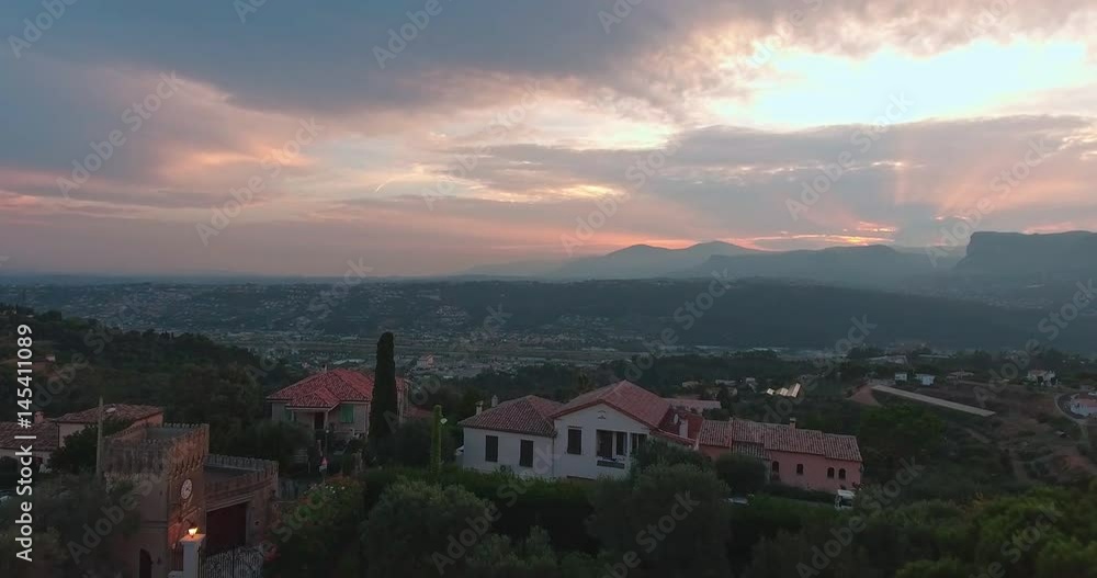 Beautiful aerial view of the city of Nice in France Beautiful aerial view of the city of Nice in France