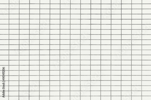 White tile texture clean condition with geometric line for background.