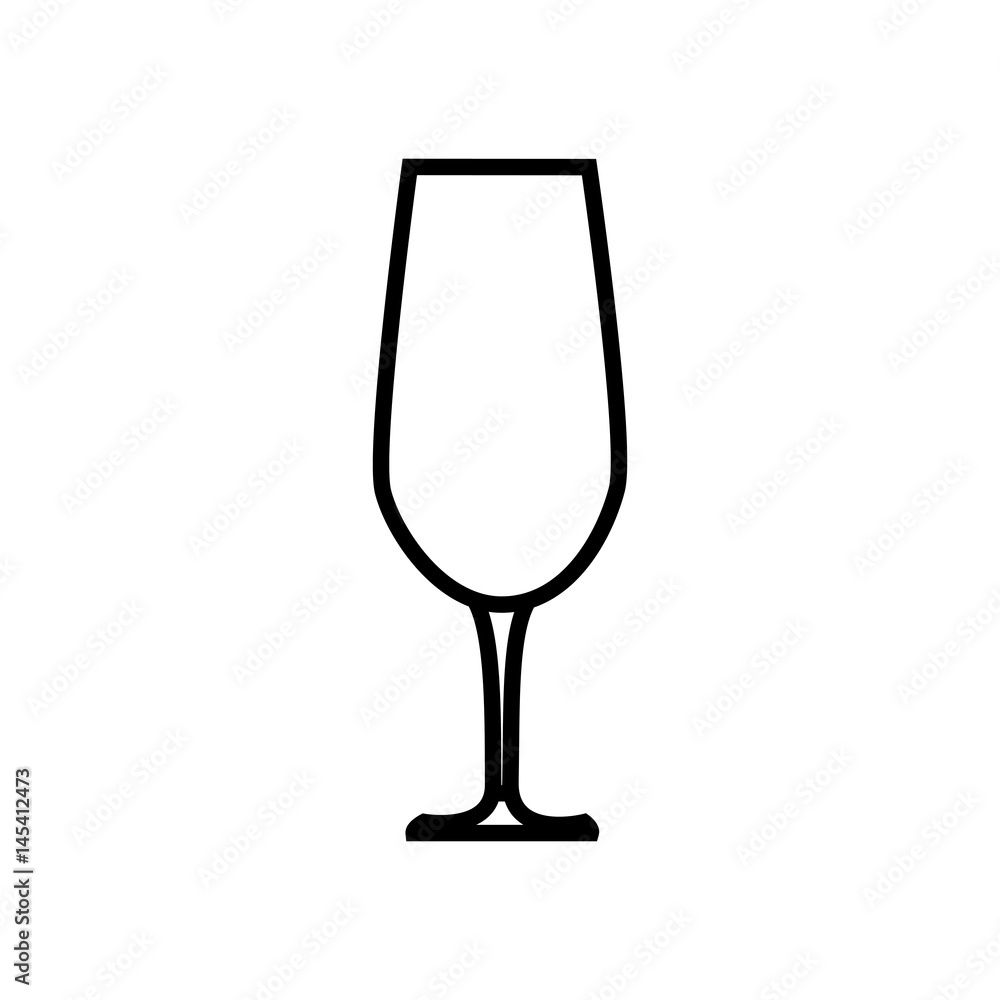 wine glass icon over white background. vector illustration wine glass icon over white background. vector illustration