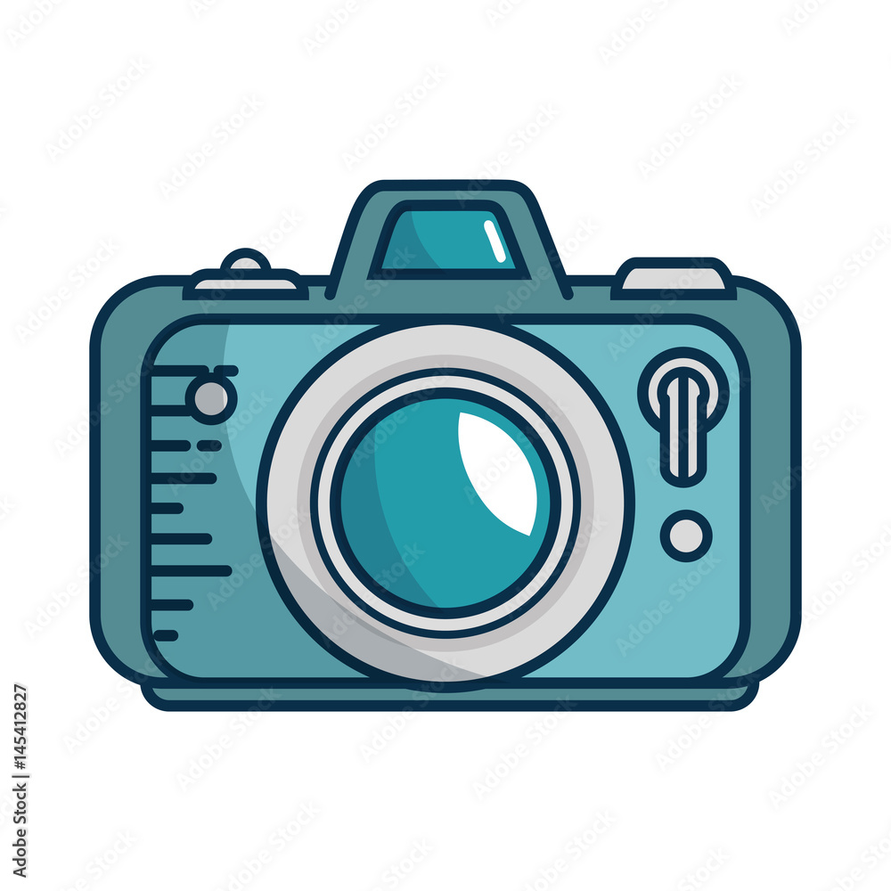 photographic camera icon over white background. vector illustration photographic camera icon over white background. vector illustration