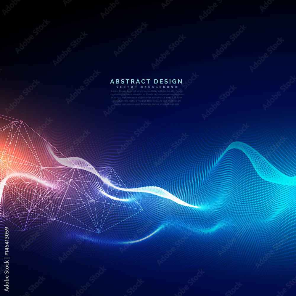 abstract technology background with light effect