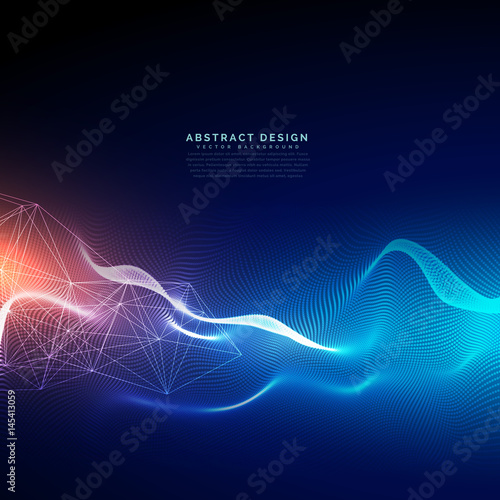 abstract technology background with light effect