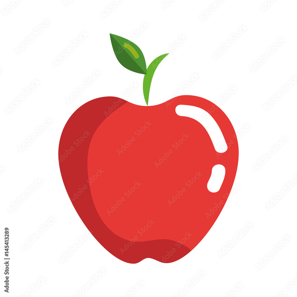 apple fruit icon over white background. colorful design. vector illustration apple fruit icon over white background. colorful design. vector illustration