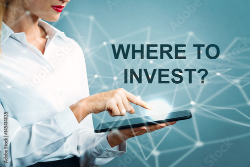 Where To Invest text with business woman
