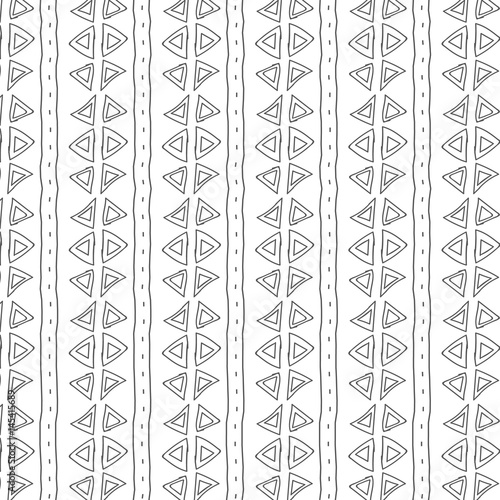 Fondo abstracto indígena blanco dibujado a mano