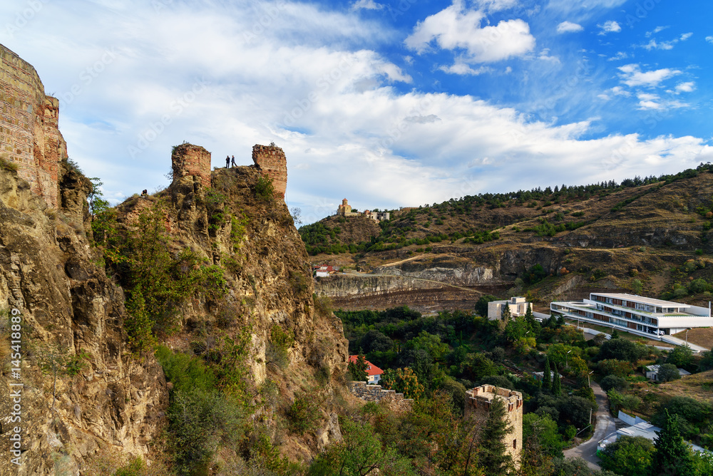 Fototapeta premium Ruins of Narikala Fortress in Tbilisi, Georgia