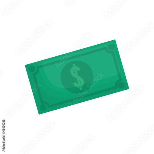 money bill icon over white background. vector illustration