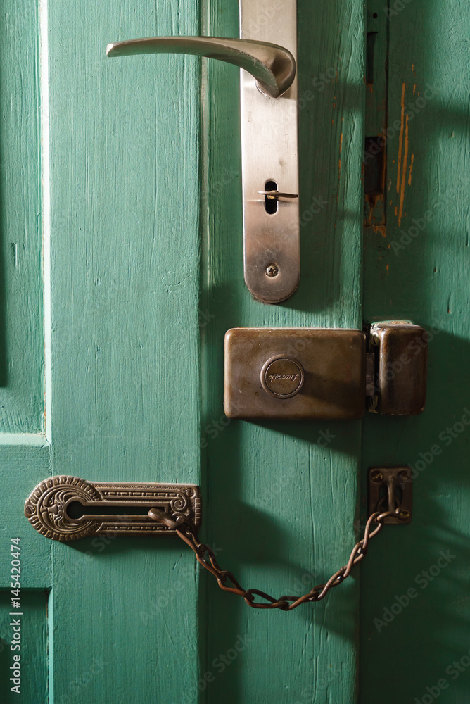 Naklejka premium door lock