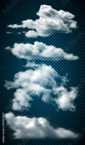 Set realistic transparent clouds.