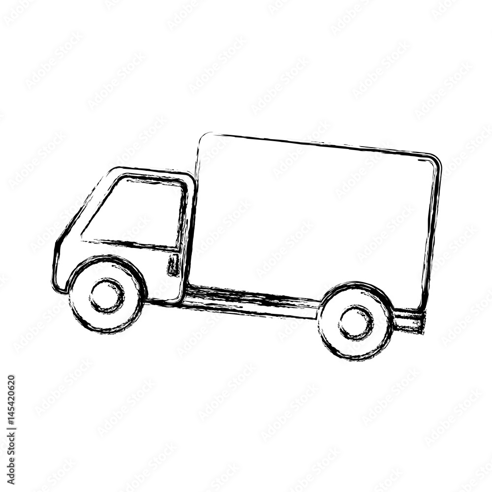 cargo truck icon over white background. vector illustration cargo truck icon over white background. vector illustration
