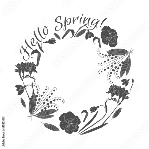 Spring Flowers Composition  