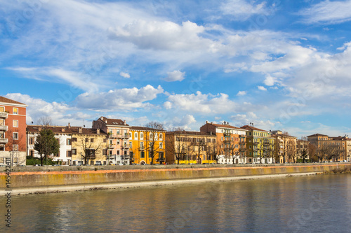View of the Adige River in Verona Italy