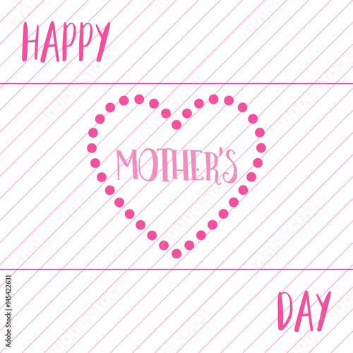 happy mothers day flat design background