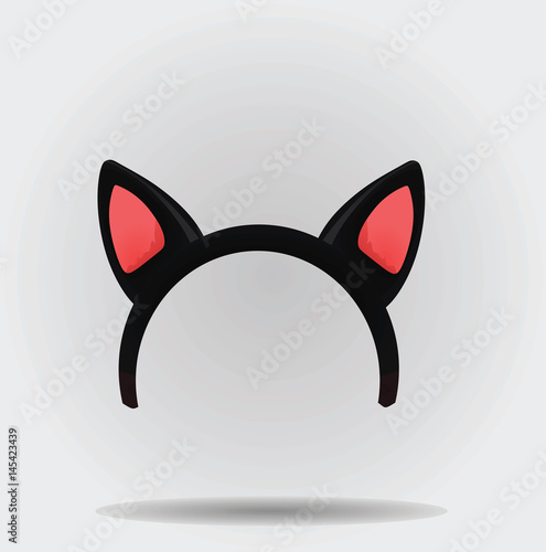 Cat ears mask vector
