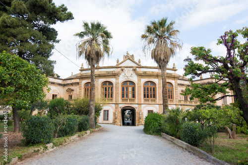 The Villa Palagonia in Bagheria, Palermo, Sicily, Italy. © puckillustrations