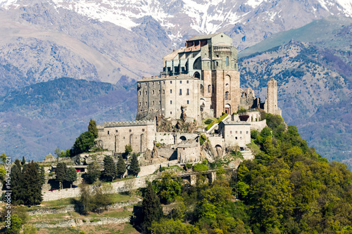Quadro em tela Sacra di San Michele (Saint Michael Abbey) on Mount Pirchiriano in St Ambrogio,