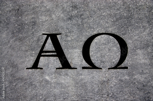 Alpha and Omega in stone