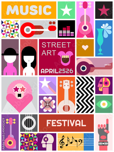 Street Art Poster Template Design