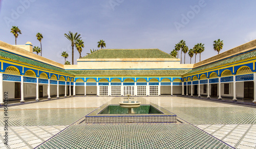 Courtyard of the Bahia palace in Marrakesh - Morocco