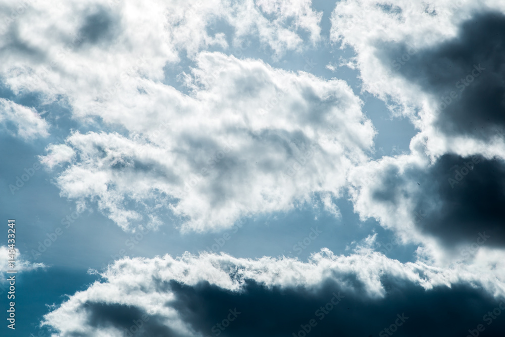 Obraz premium sky with clouds and sun