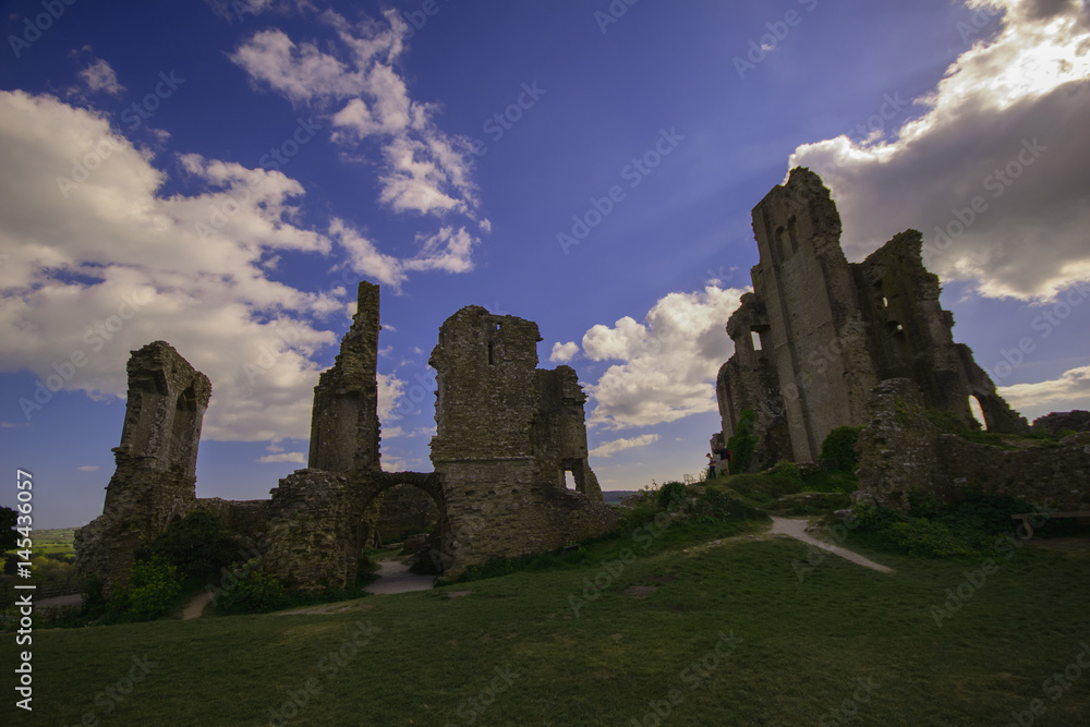 Ruin of Corfe Caste Dorset England UK