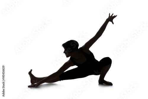 Silhouette of woman dancer