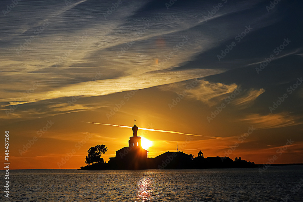 Church on a small island