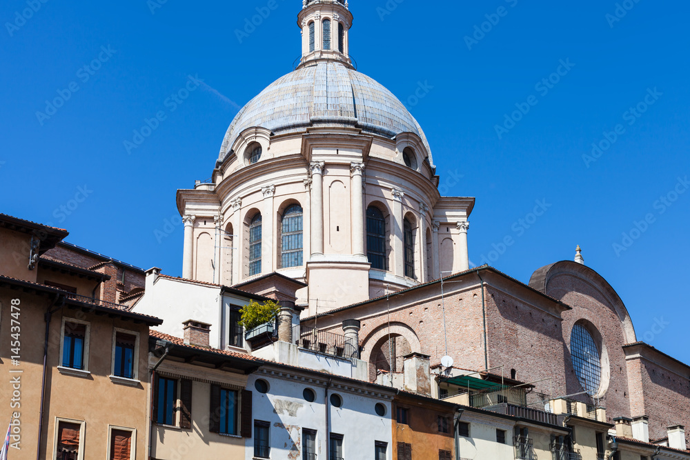 Basilica of Sant'Andrea over urban houses