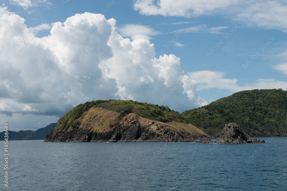 Naklejka premium Racha Yai island off the southern coast of Phuket Thailand.