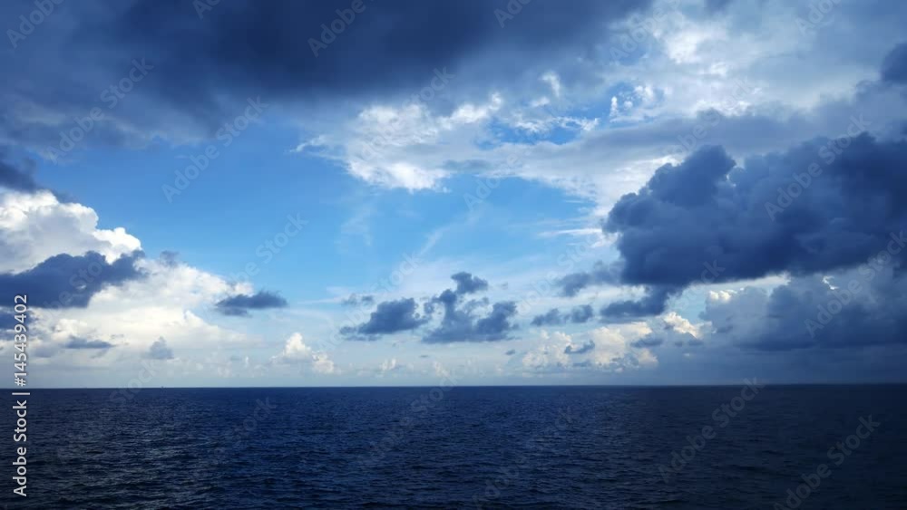 Stormy clouds over dark ocean
Stormy clouds over dark ocean