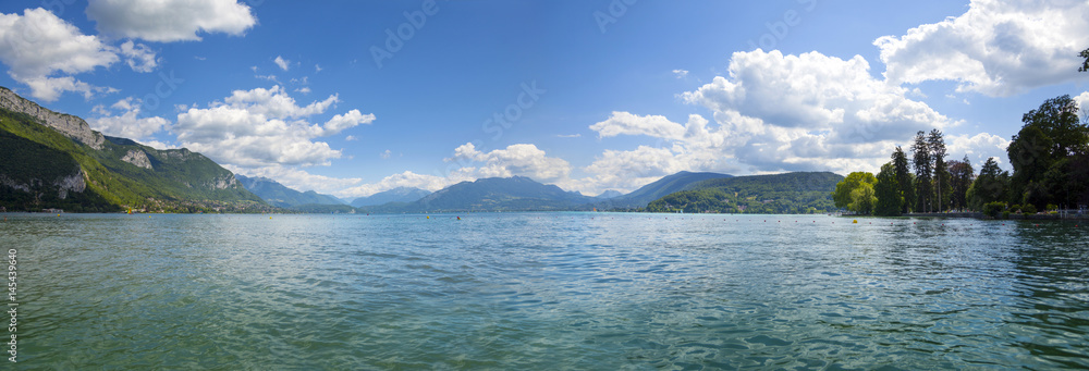 Lake Annecy in French Alps, Region Haute Savoie