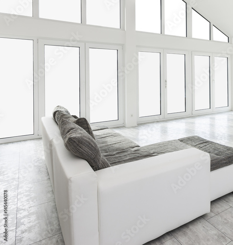 Weiße Couch