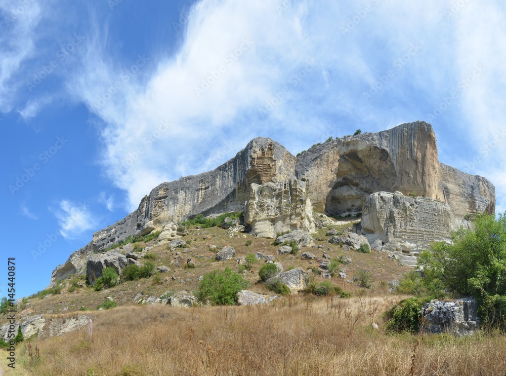 Fototapeta premium Limestone caves on the Crimean peninsula