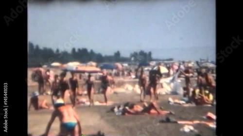 Italy 1990: People on the Beach