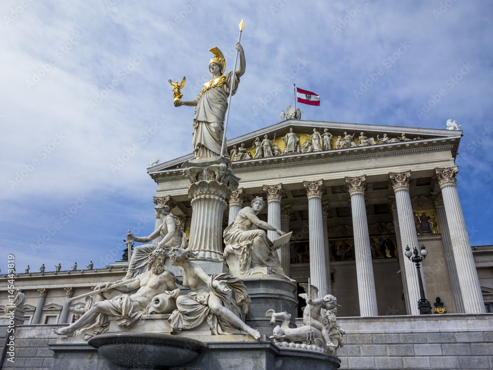 Österreich, Wien, Parlament - obrazy, fototapety, plakaty 