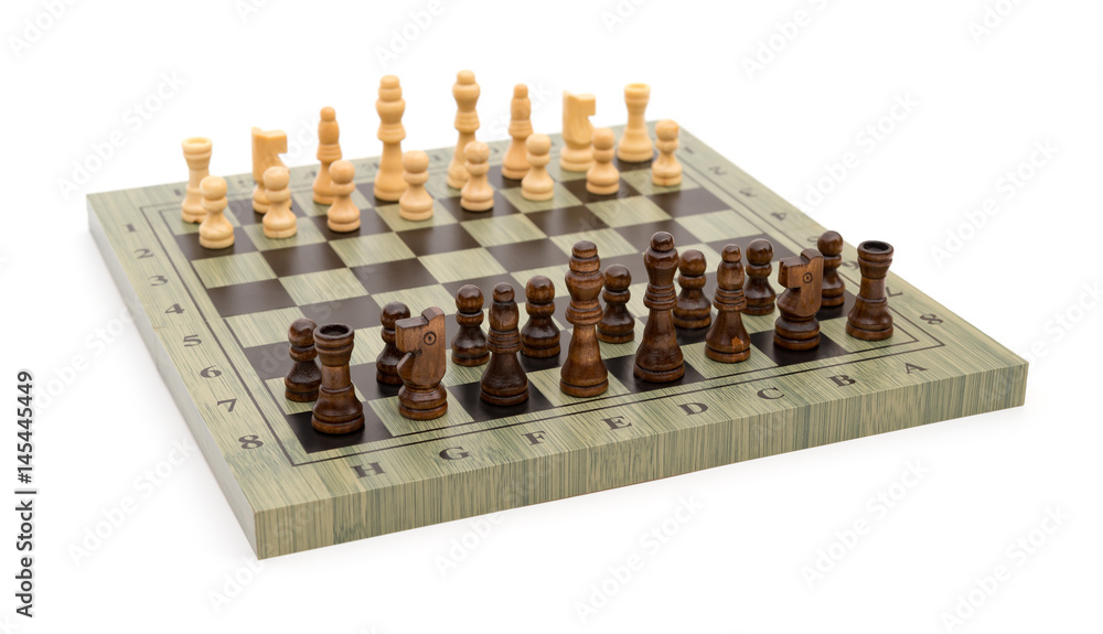 Chess Pieces Board Layout Stock Photo 666380434