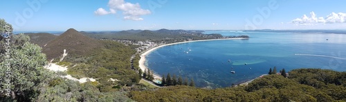 Obraz na płótnie Shoal Bay vue du Mont Tomaree, New South Wales, Australie w salonie