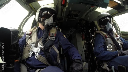 Two pilots test the handling