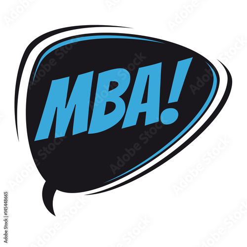 mba retro cartoon balloon