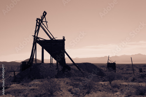 Silhouette of Deserted Equipment