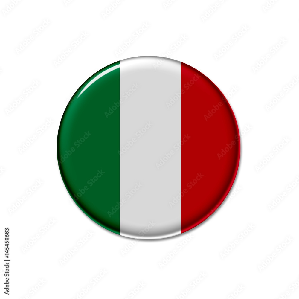 缶バッジ 国旗 アイコン イタリア Stock Illustration Adobe Stock