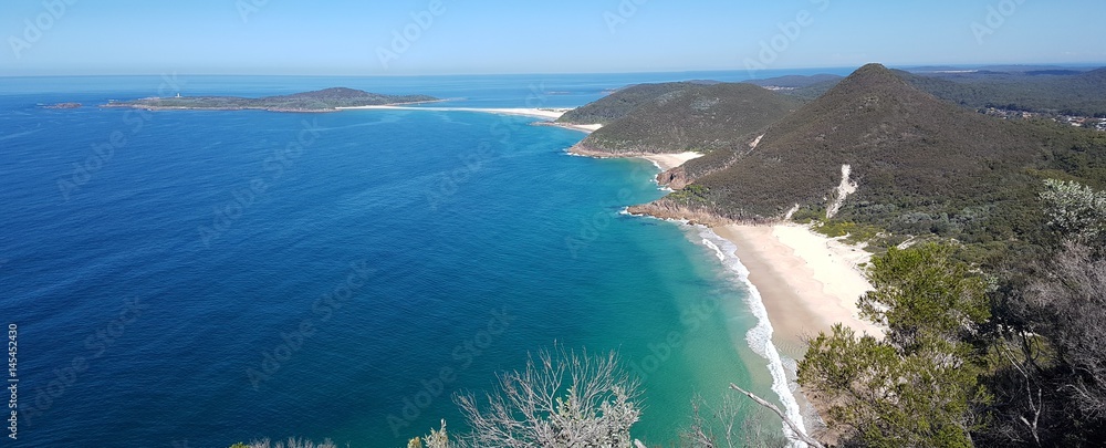 Φωτογραφία Shoal Bay vue du Mont Tomaree, New South Wales, Australie