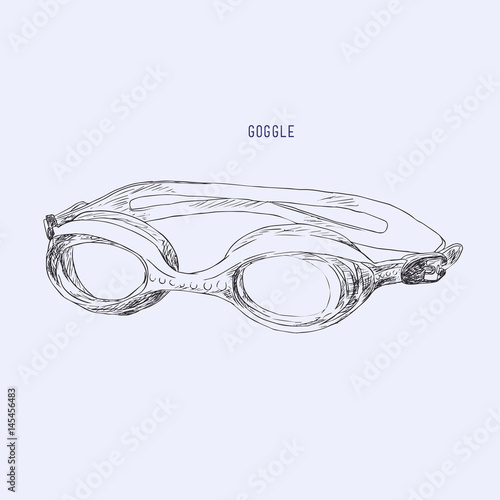 swimming Goggles vector.