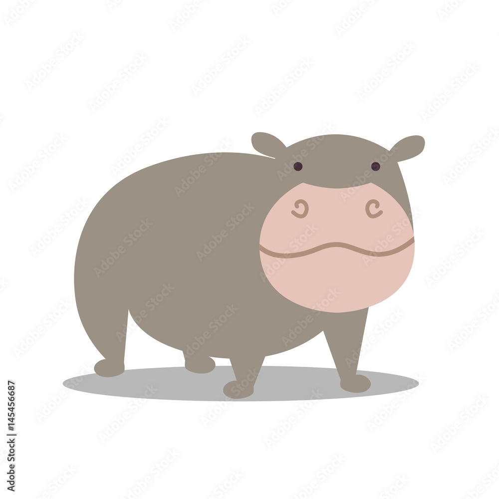 Vector Illustration of a Hippopotamus Vector Illustration of a Hippopotamus