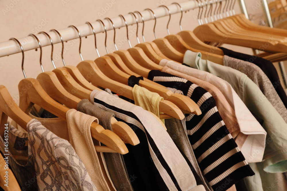 Fotografie tringle à vêtements