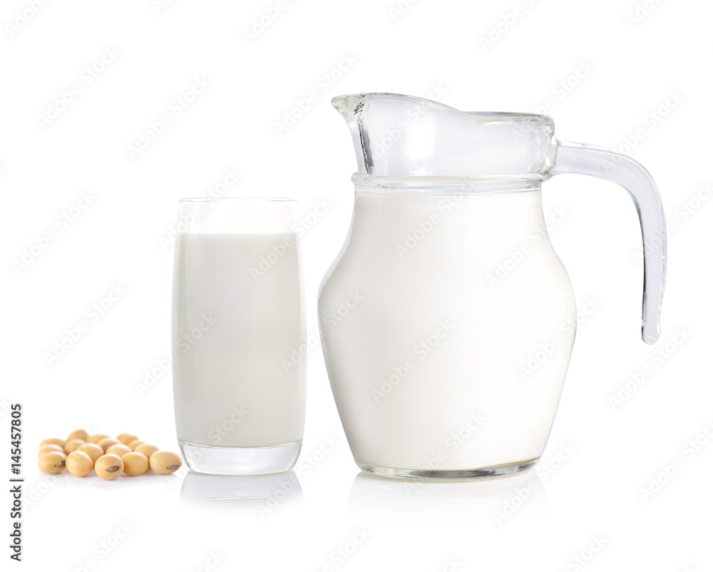 Soy Milk isolated on white background. Soy Milk isolated on white background.