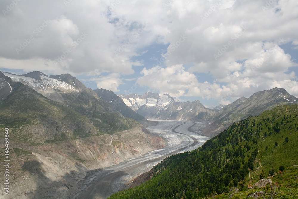 Aletschgletscher in der Schweiz Aletschgletscher in der Schweiz